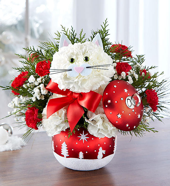 Fabulous Feline in Starry Night Ornament