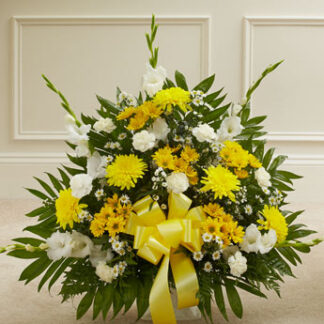 Heartfelt Tribute Floor Basket Arrangement
