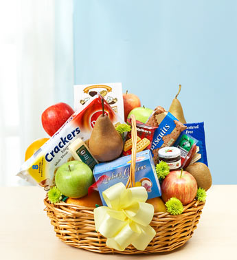 Deluxe Fruit and Gourmet Basket
