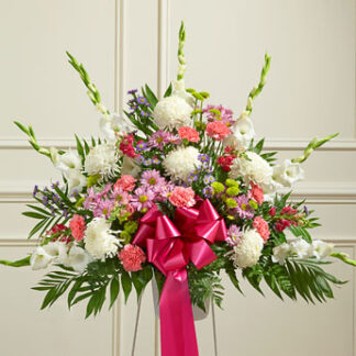 Heartfelt Sympathies Pastel Standing Basket