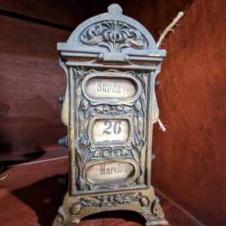 1800 Gentlemen's desk calendar
