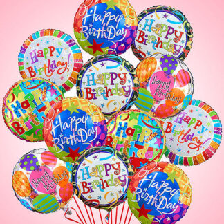 12 Birthday Balloons