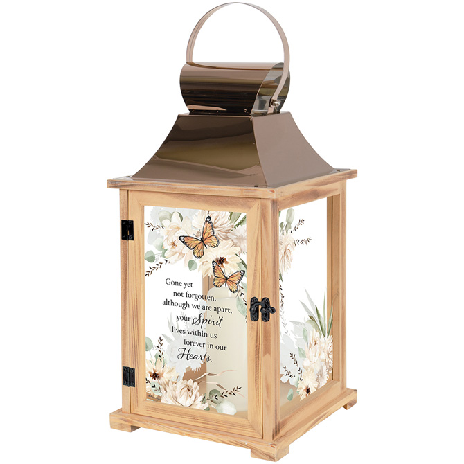 "in our hearts" contemporary lantern