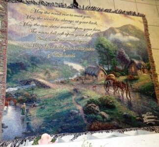 May The Road Rise Sympathy Blanket