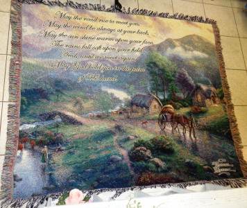 May The Road Rise Sympathy Blanket