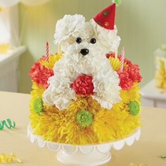 A-Dog-Able Birthday Wishes Cake