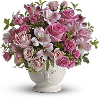 Teleflora's Pink Potpourri Bouquet with Roses