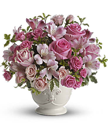 Teleflora's Pink Potpourri Bouquet with Roses